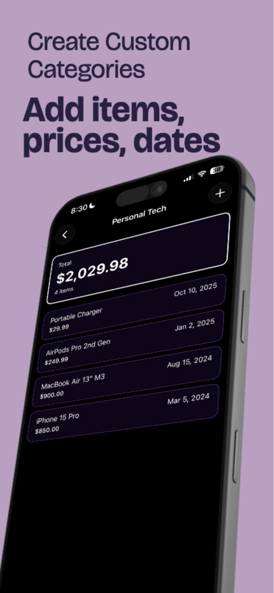 Invntory app screenshot 2